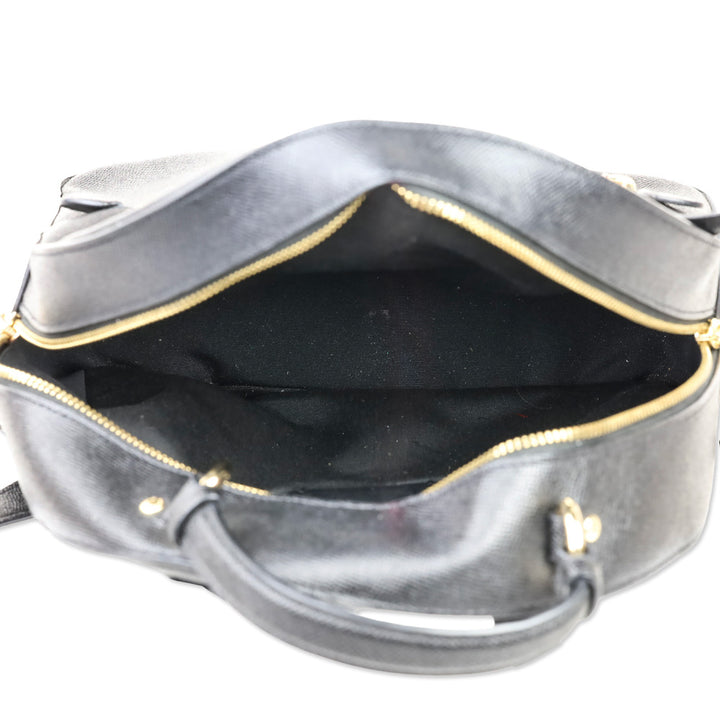 Coach 76624 Black Crossgrain Leather Jordyn Backpack