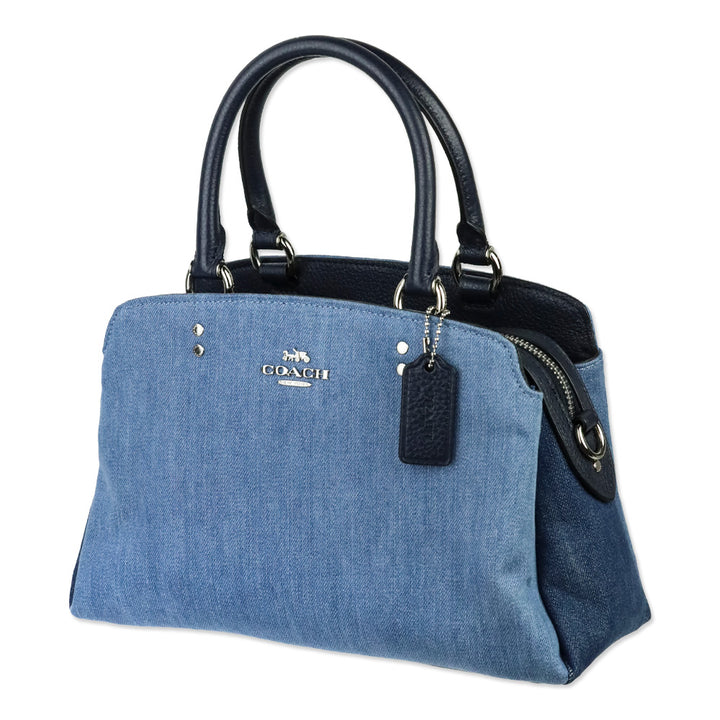 Coach 91093 Denim Mini Lillie Carryall Satchel