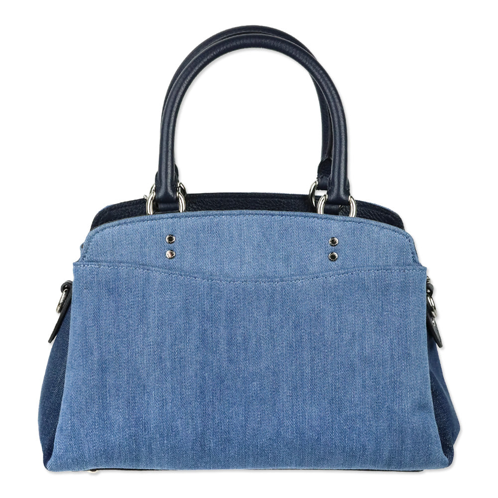 Coach 91093 Denim Mini Lillie Carryall Satchel