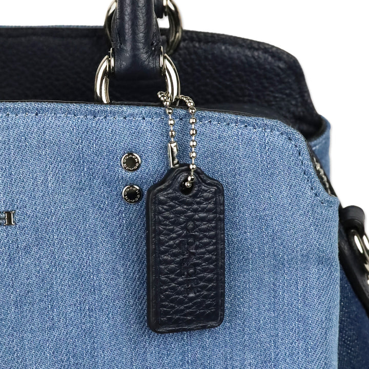 Coach 91093 Denim Mini Lillie Carryall Satchel