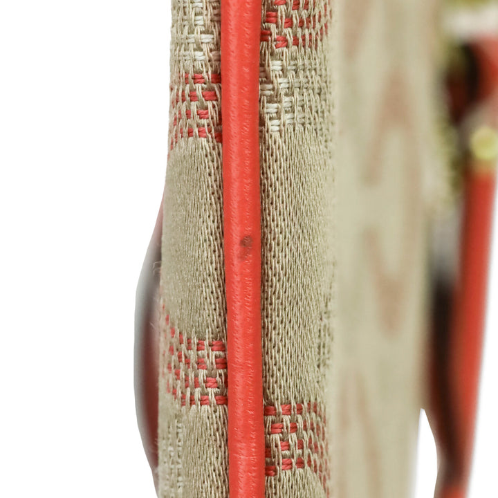 Coach Ashley Dot OP Art Khaki/Tearose Small Wristlet