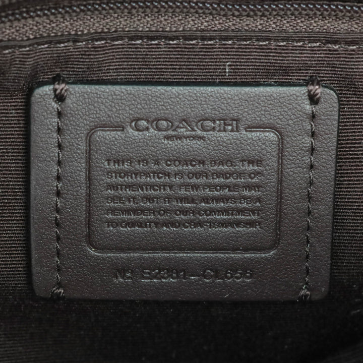 Coach Black Croc Embossed Leather Charlotte Shoulder Bag