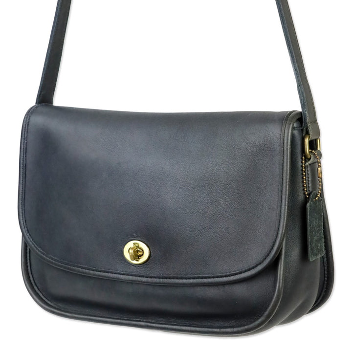 Coach Black Leather 9790 City Bag