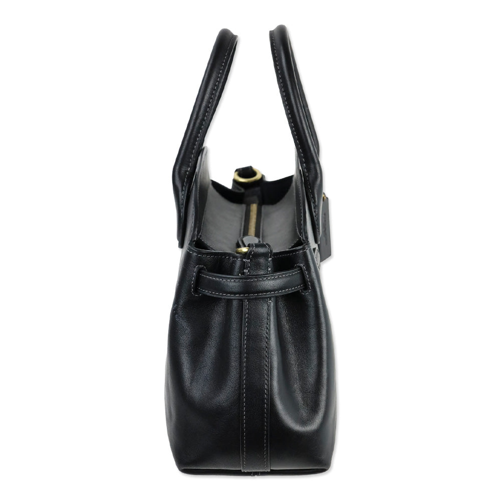 Coach Black Leather Brass Empire Carryall 26