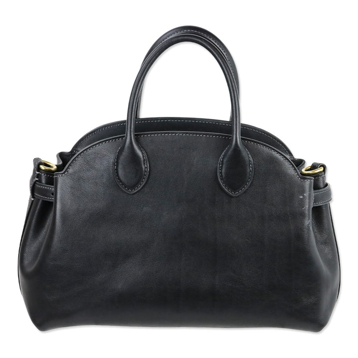 Coach Black Leather Brass Empire Carryall 26