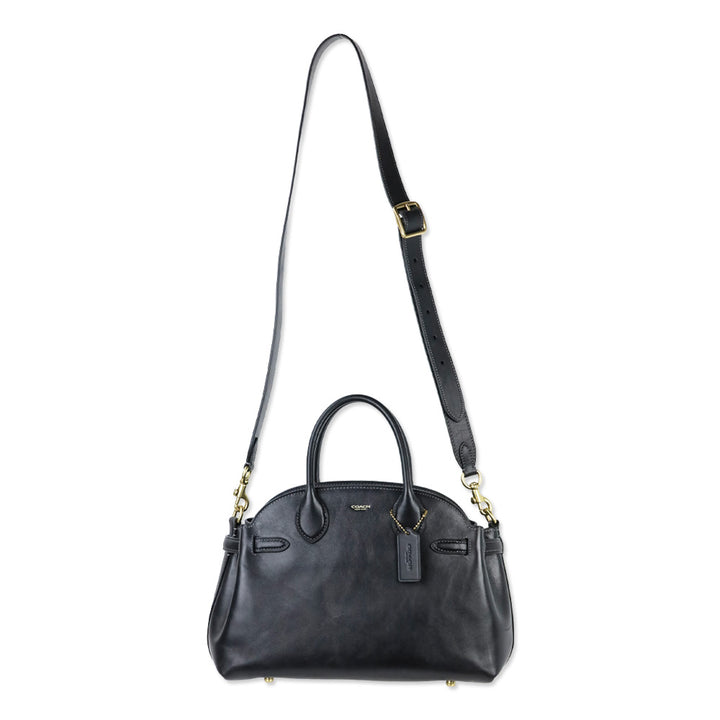 Coach Black Leather Brass Empire Carryall 26