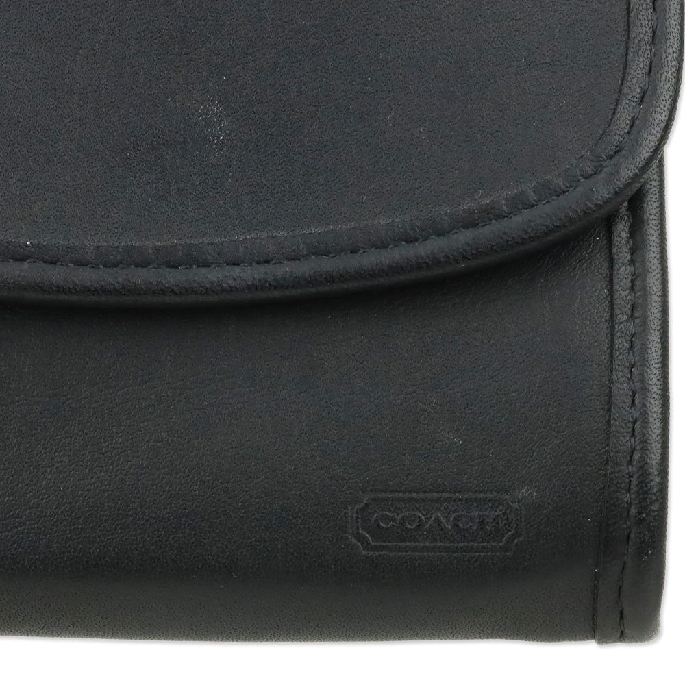 Coach Black Leather Multifunction Wallet