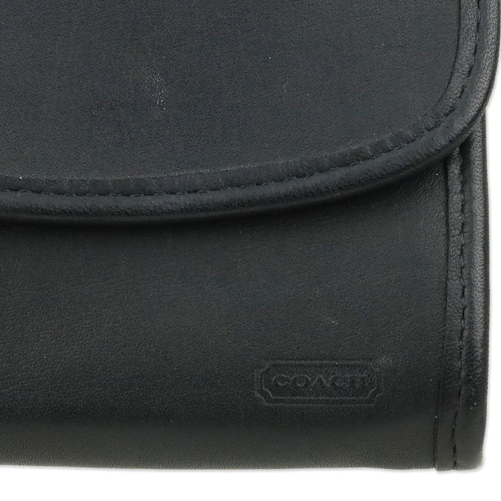 Coach Black Leather Multifunction Wallet