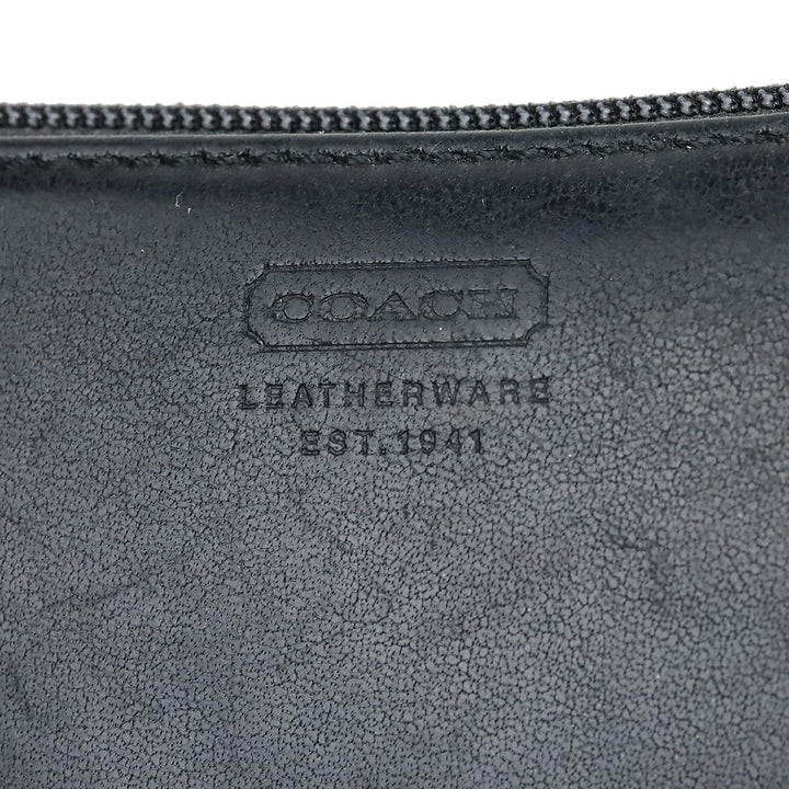 Coach Black Leather Small Wristlet