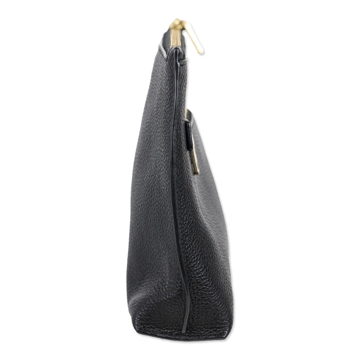 Coach Black Pebble Leather Wristlet
