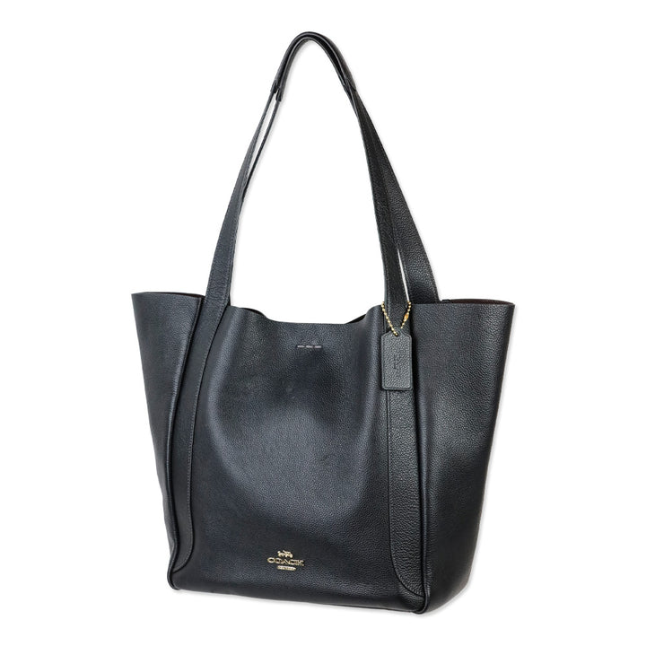 Coach Black Pebbled Leather Hadley Tote Bag