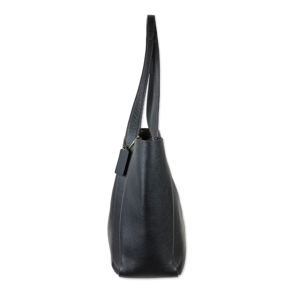 Coach Black Pebbled Leather Hadley Tote Bag