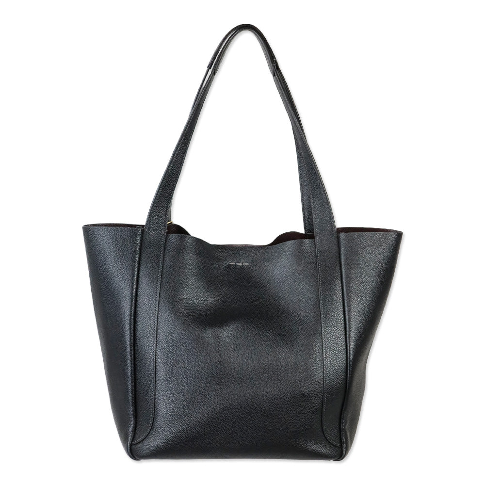 Coach Black Pebbled Leather Hadley Tote Bag