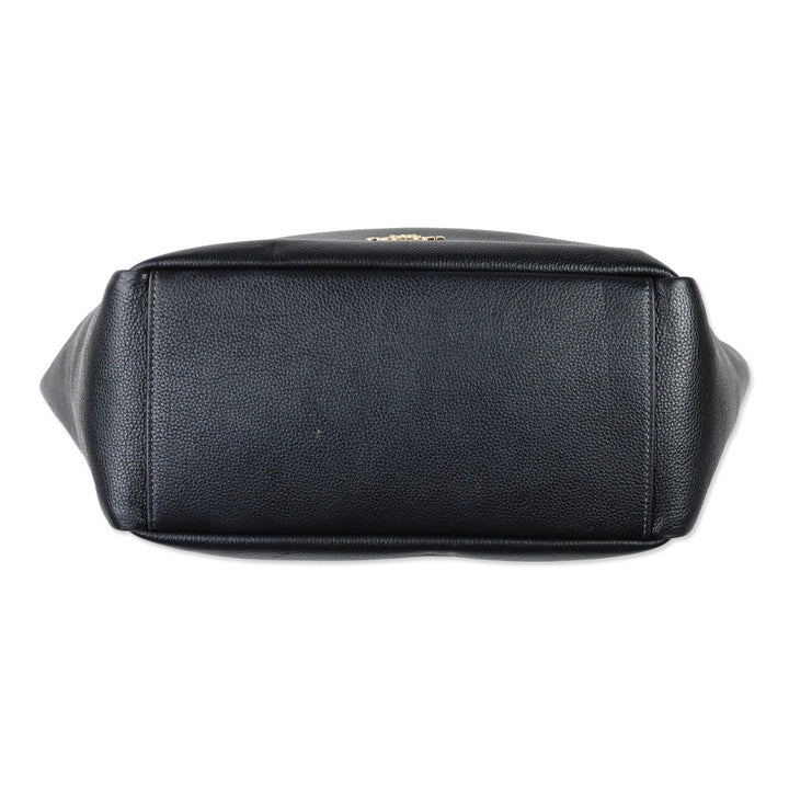 Coach Black Pebbled Leather Hadley Tote Bag
