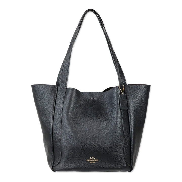Coach Black Pebbled Leather Hadley Tote Bag