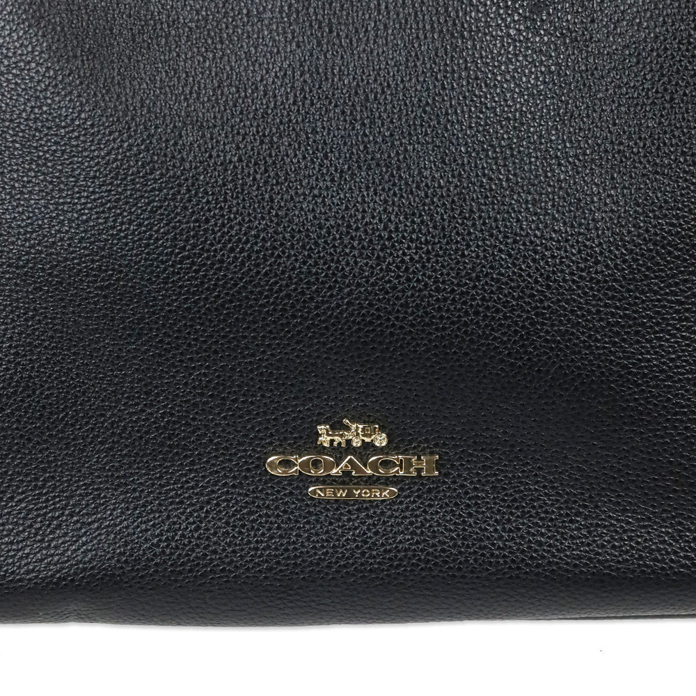 Coach Black Pebbled Leather Hadley Tote Bag
