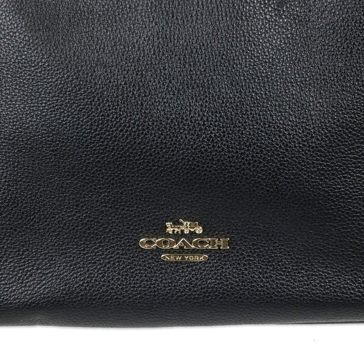 Coach Black Pebbled Leather Hadley Tote Bag