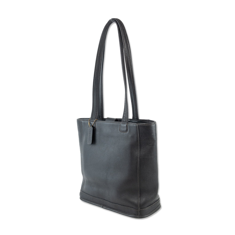 Coach Bleeker Black Leather Tote Bag