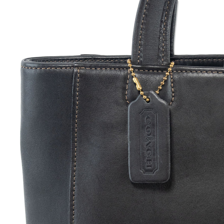 Coach Bleeker Black Leather Tote Bag