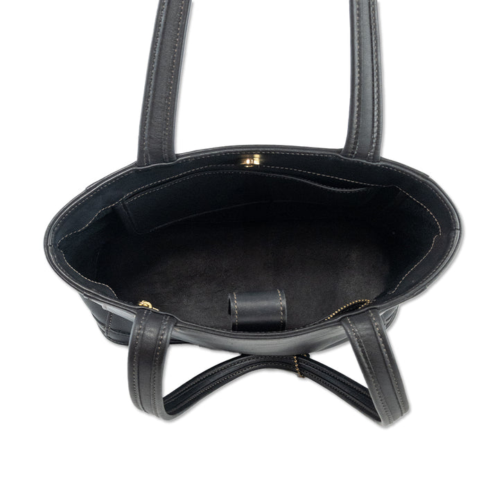 Coach Bleeker Black Leather Tote Bag