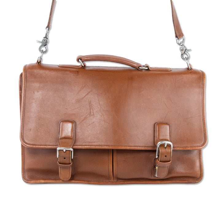 Coach Brown Leather Messenger Bag