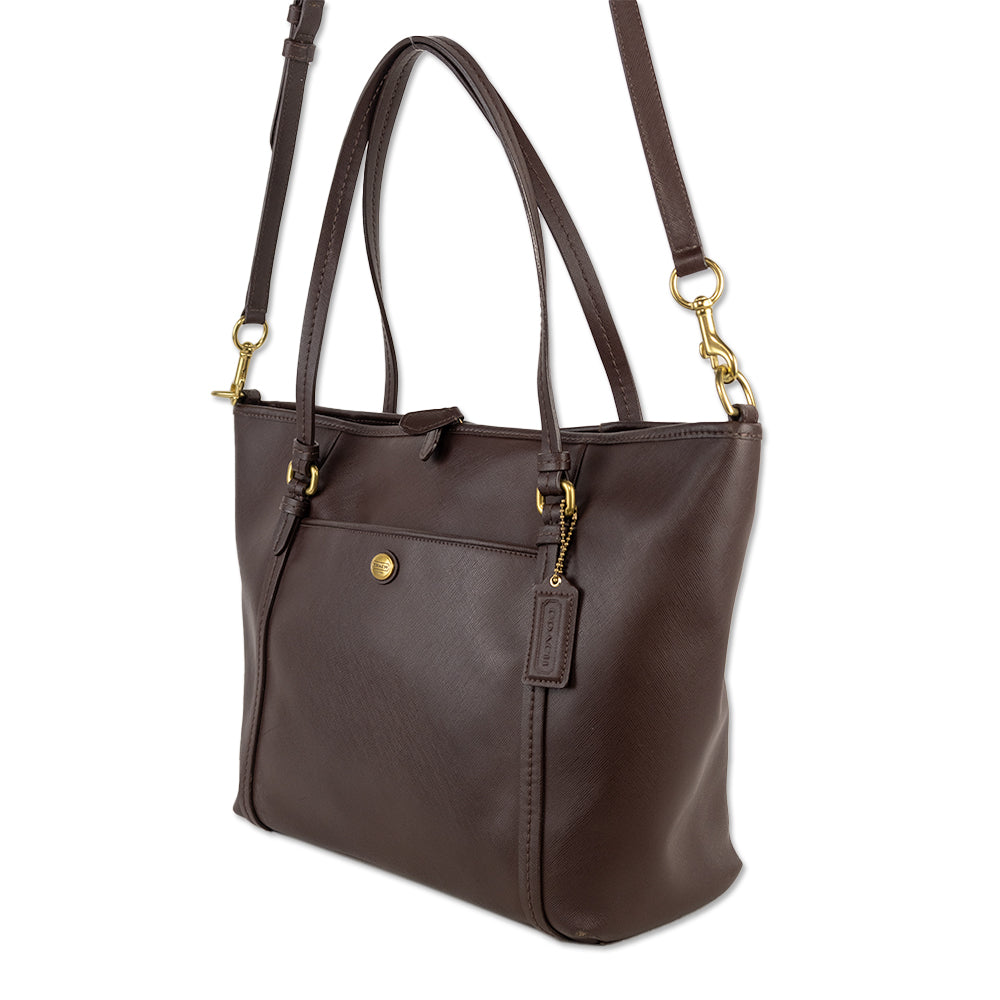 Coach Brown Leather Tote