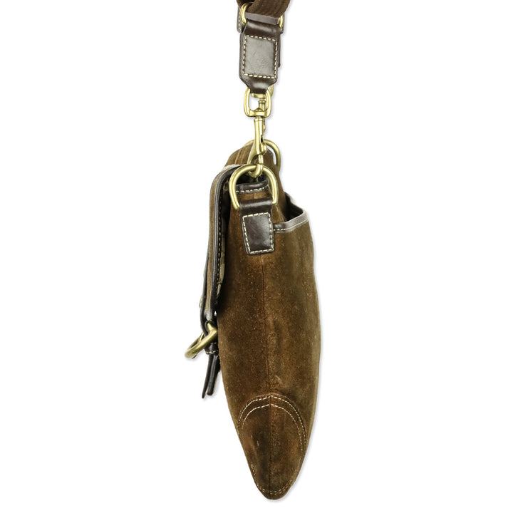 Coach Brown Suede Retro Soho Convertible Crossbody