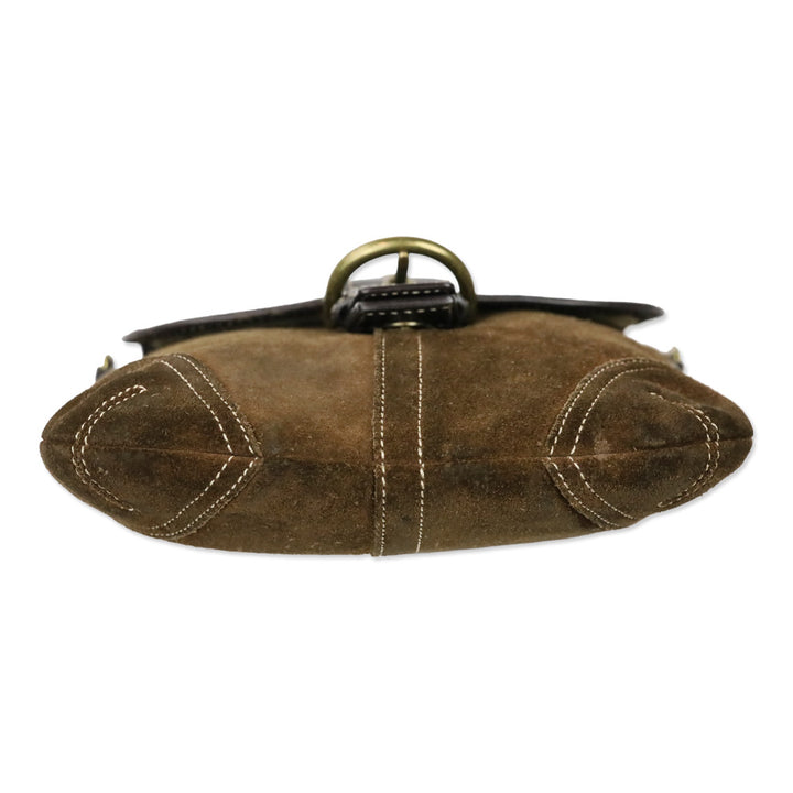Coach Brown Suede Retro Soho Convertible Crossbody