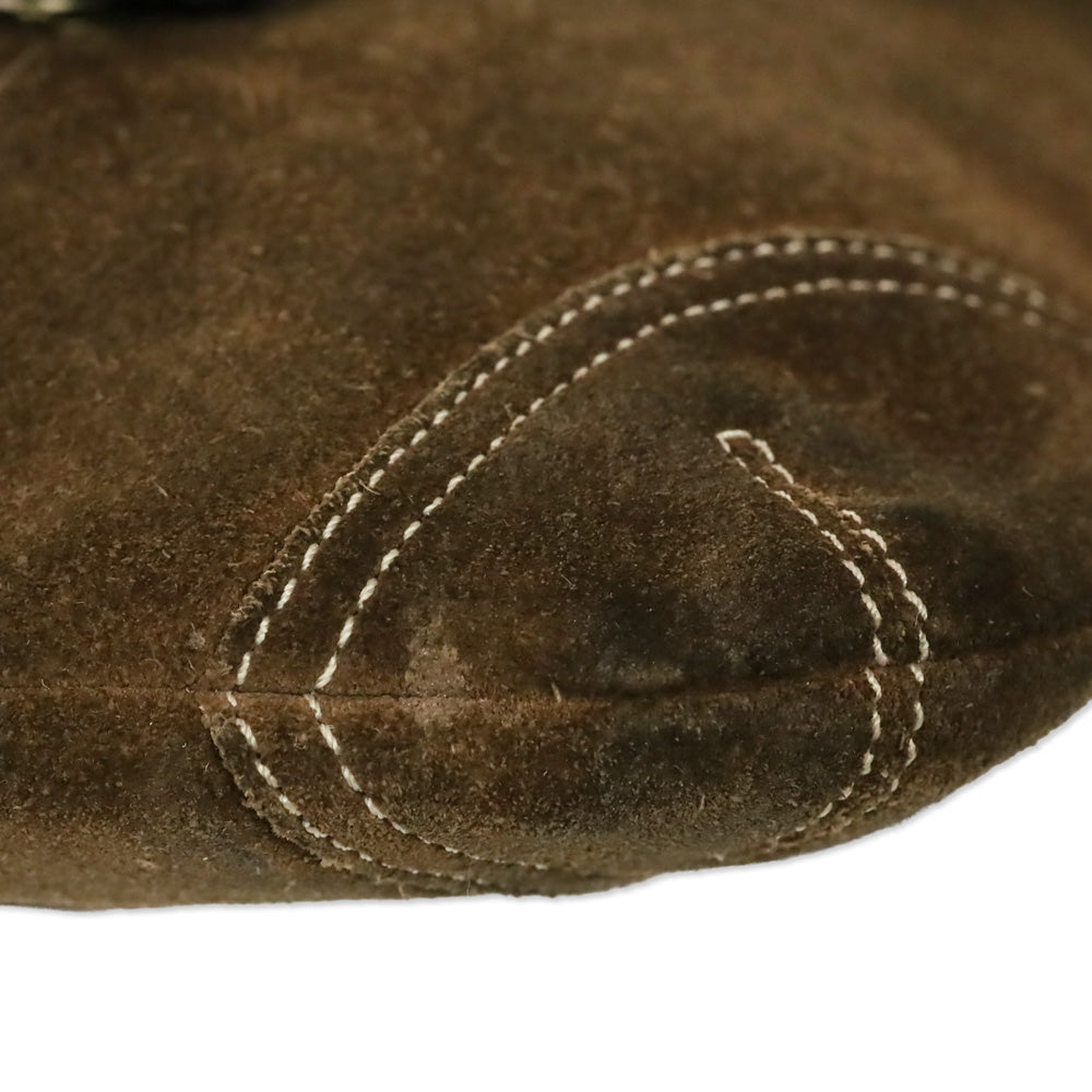 Coach Brown Suede Retro Soho Convertible Crossbody