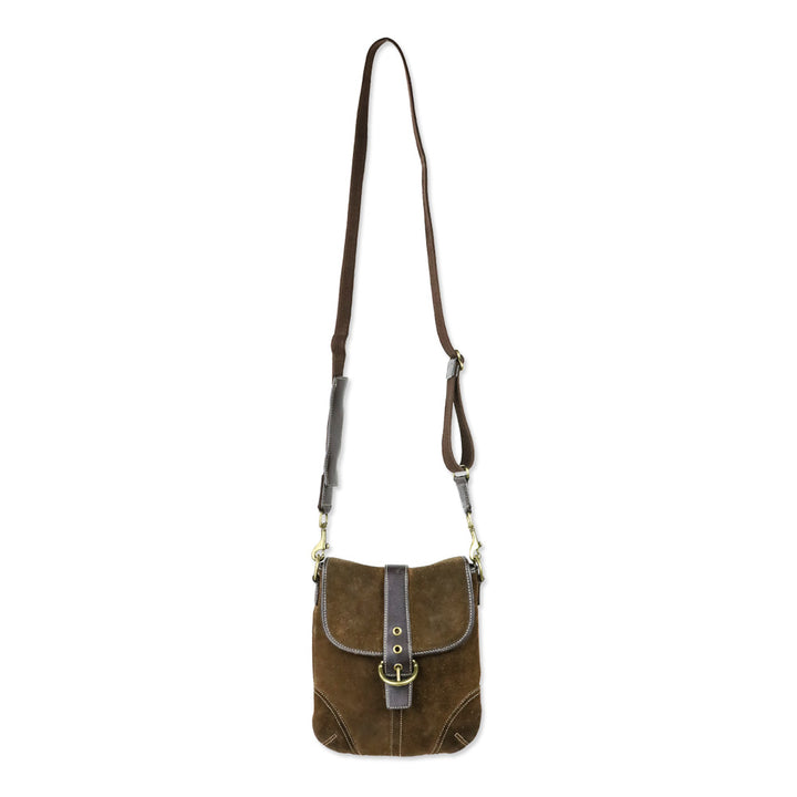 Coach Brown Suede Retro Soho Convertible Crossbody