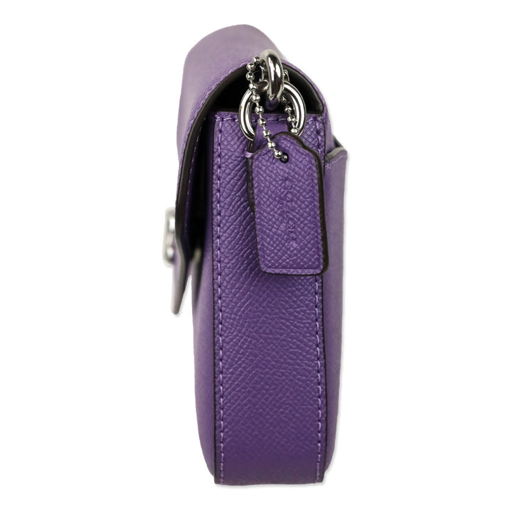Coach C8439 Light Violet Crossgrain Leather Wyn Crossbody Bag