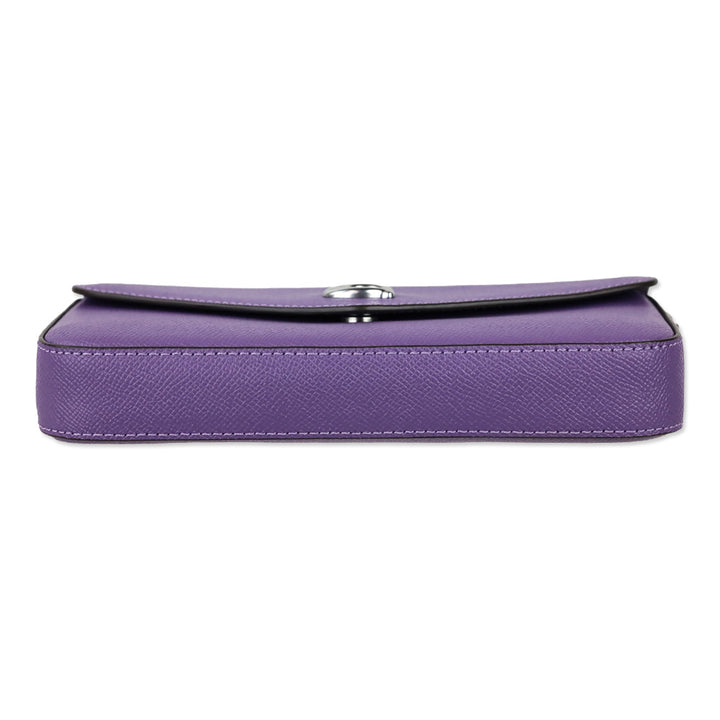 Coach C8439 Light Violet Crossgrain Leather Wyn Crossbody Bag