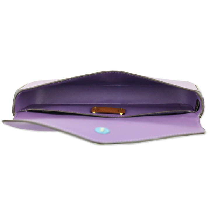 Coach C8439 Light Violet Crossgrain Leather Wyn Crossbody Bag