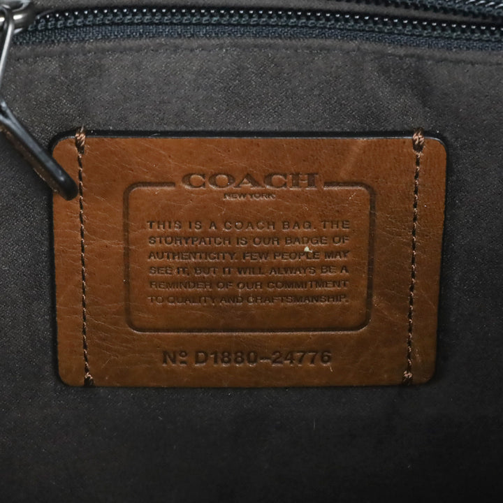 Coach Cognac Leather Metropolitan Slim Brief