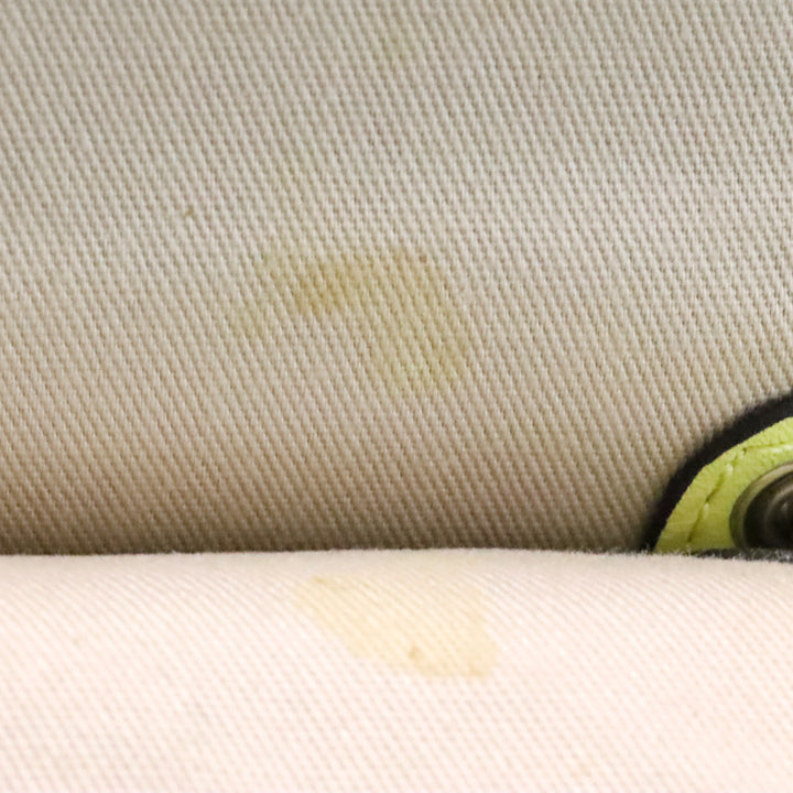 Coach Cream & Lime Green Two-Tone Leather Legacy Archival Willis Satchel Crossbody Bag