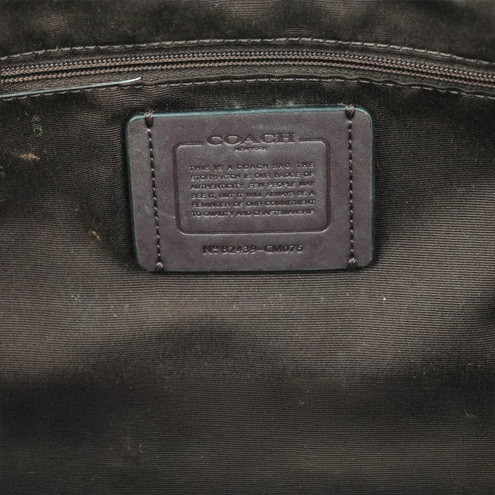 Coach Denim Blue Signature Meadow Shoulder Bag