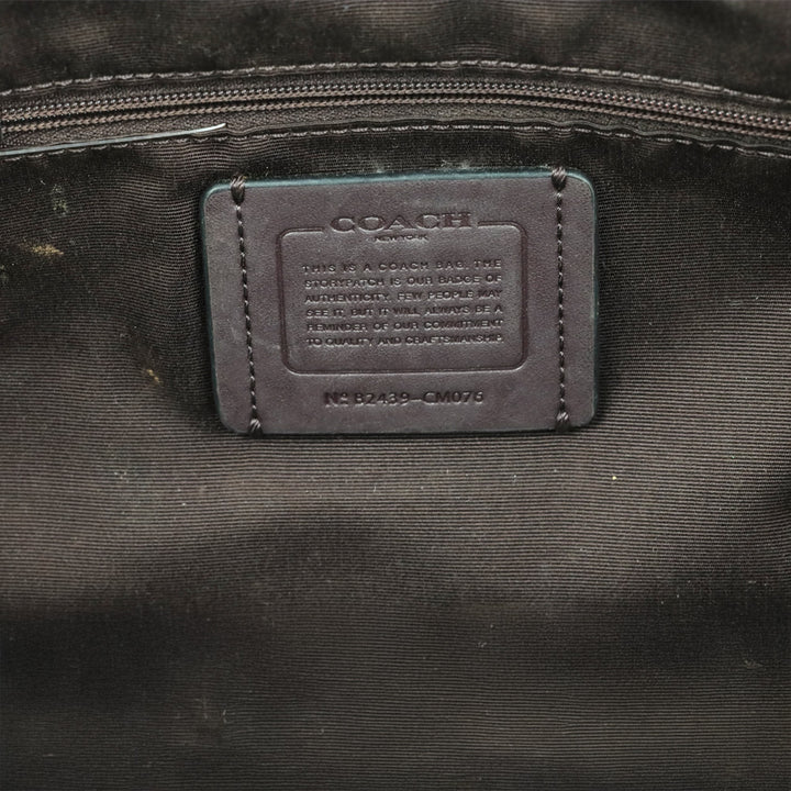 Coach Denim Blue Signature Meadow Shoulder Bag