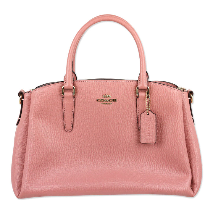 Coach Dust Pink/Gold Mini Sage Carryall Satchel