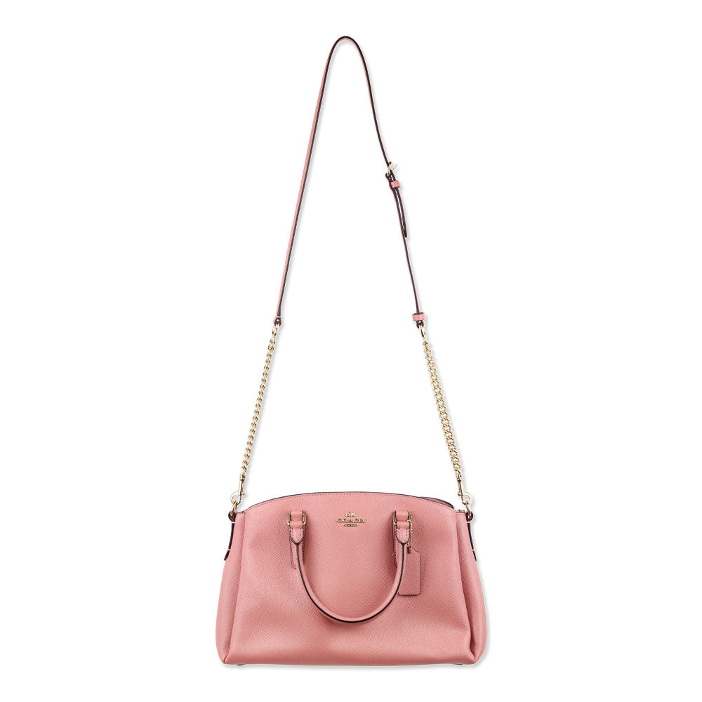 Coach Dust Pink/Gold Mini Sage Carryall Satchel