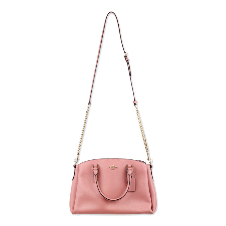 Coach Dust Pink/Gold Mini Sage Carryall Satchel