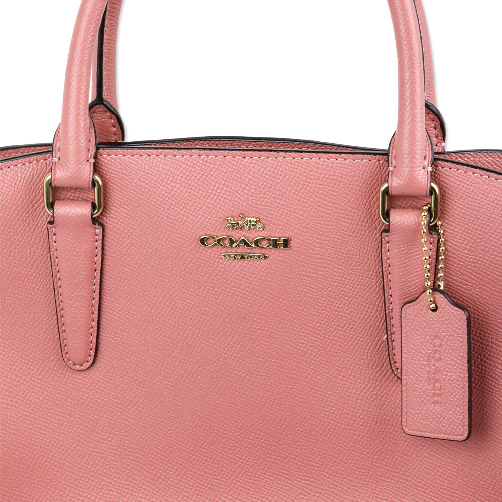 Coach Dust Pink/Gold Mini Sage Carryall Satchel
