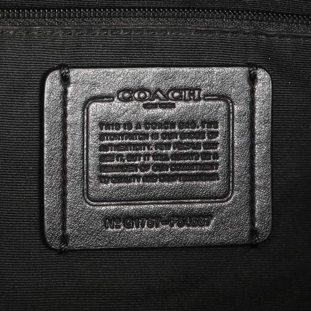 Coach F54687 Tyler Black Pebbled Leather Large Shoulder Bag