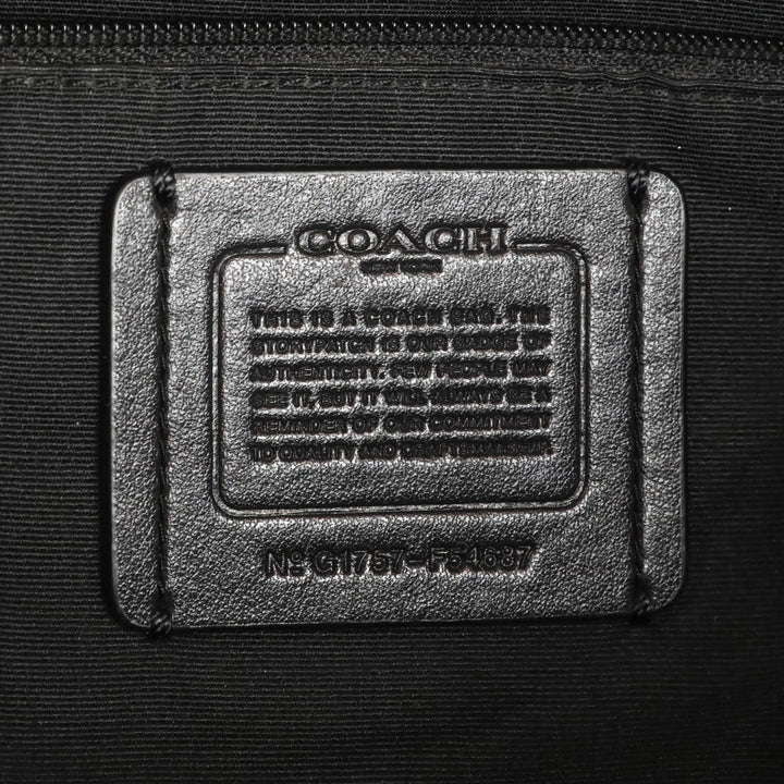 Coach F54687 Tyler Black Pebbled Leather Large Shoulder Bag