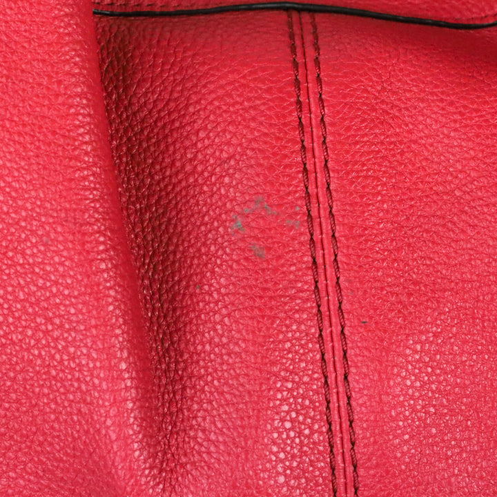 Coach F57545 Redish Pink Lexy Pebble Leather Shoulder Bag