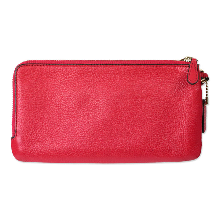 Coach F57545 Redish Pink Lexy Pebble Leather Shoulder Bag