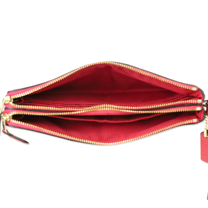 Coach F57545 Redish Pink Lexy Pebble Leather Shoulder Bag