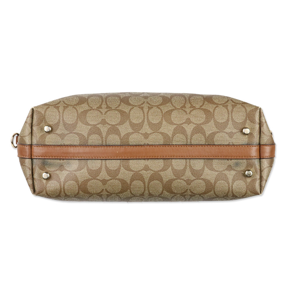 Coach F58286 Signature Coated Canvas Khaki Tyler Tote