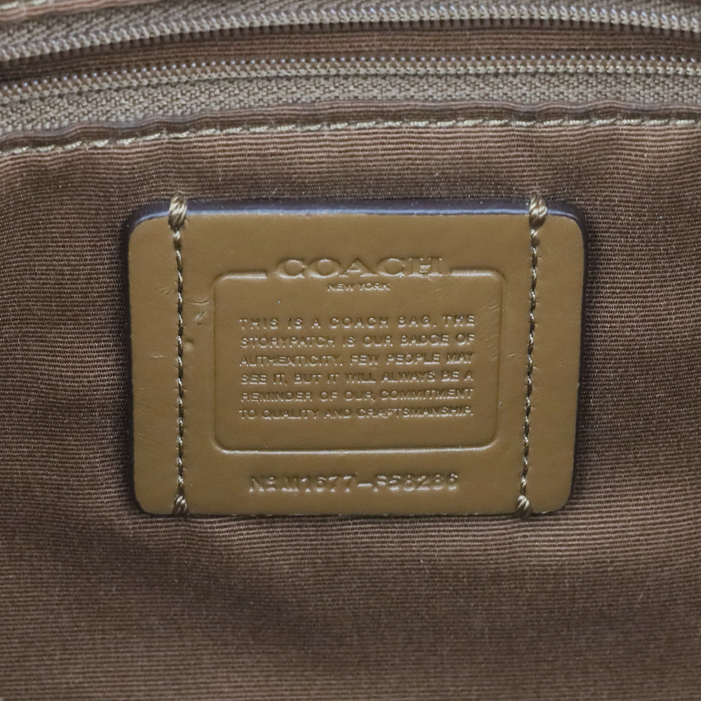 Coach F58286 Signature Coated Canvas Khaki Tyler Tote