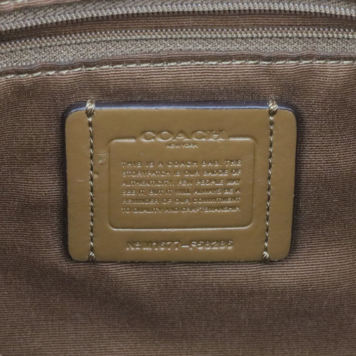 Coach F58286 Signature Coated Canvas Khaki Tyler Tote