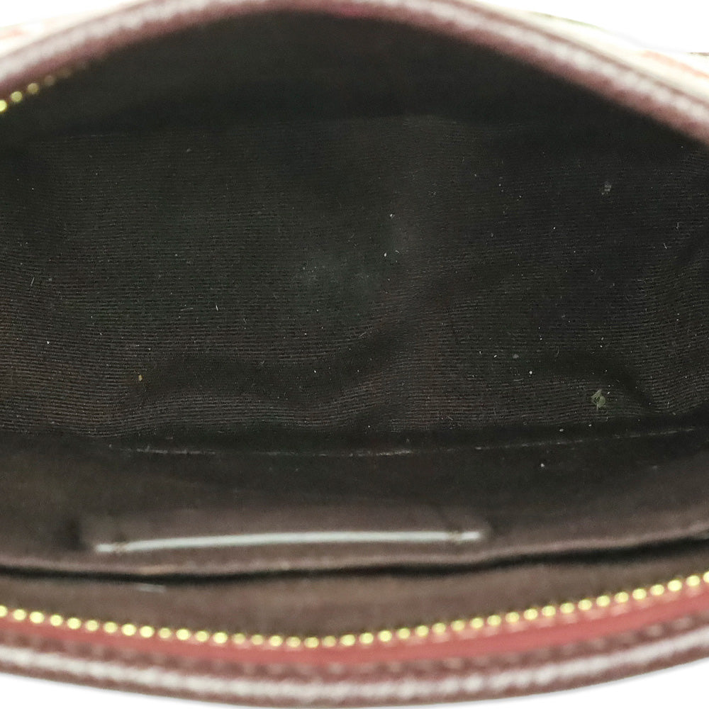 Coach Gold/Wine Multicolor Signature Jacquard Stripe Patch Dempsey File Bag